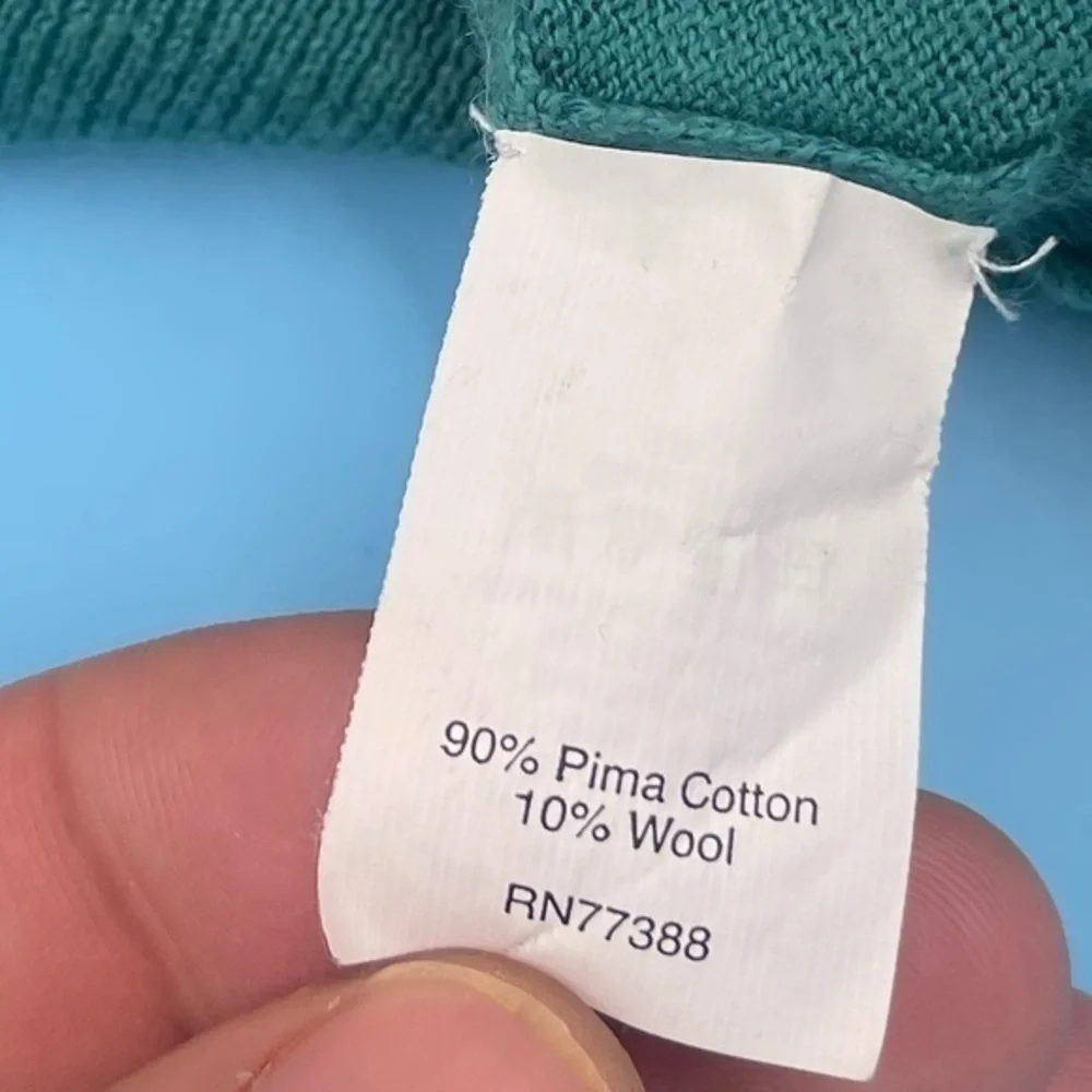 J. Crew Cotton/Wool Zipper Cardigan Sweater